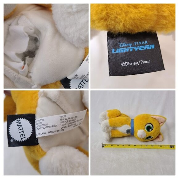 Disney Buzz Lightyear Movie Sox Cat Robot 10" Plush Stuffed Animal Only No Sound - Picture 8 of 8